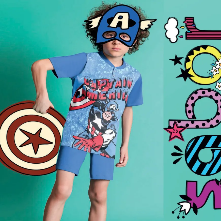 pigiama_corto_capitan_ame_1.webp Pigiama Corto Capitan America Bimbo 3-10a
