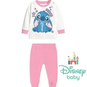Pigiama Felpato Stitch Bimba 12m-30m