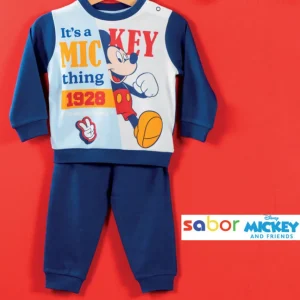 Pigiama Lungo Mickey Bimbo 12m-30m