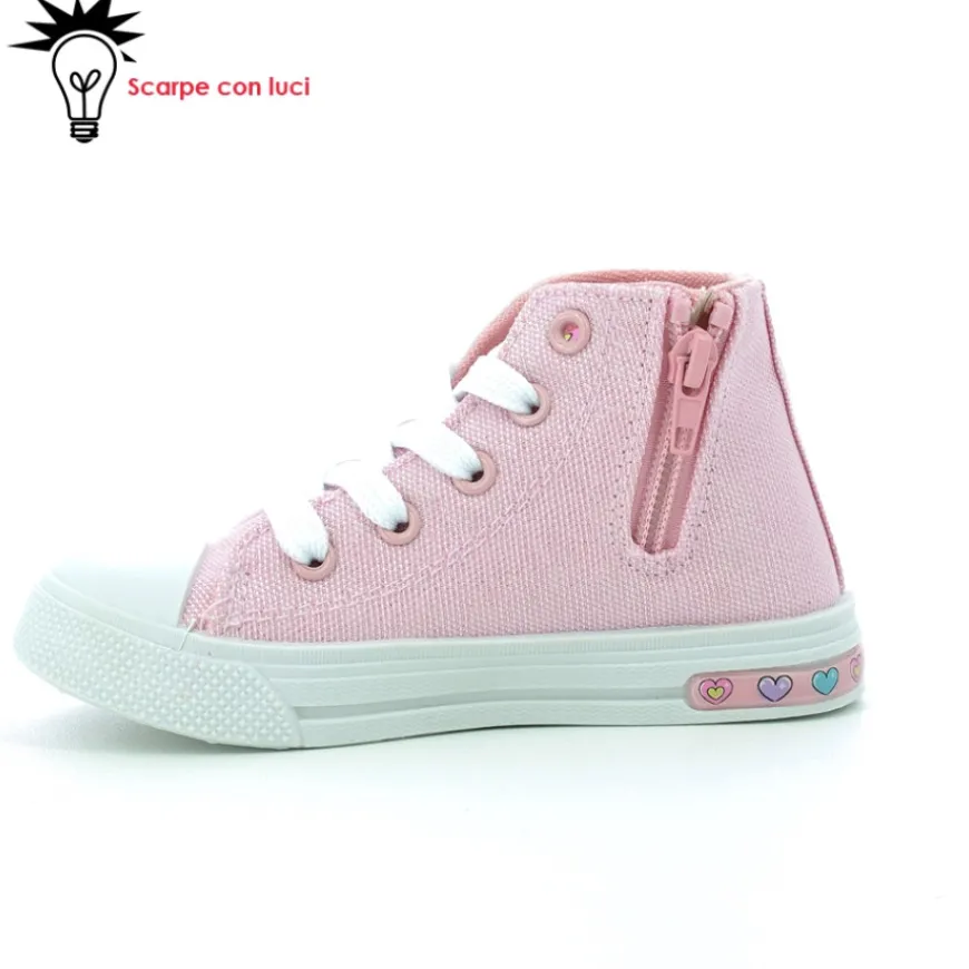 scarpa_tela_alta_con_luci_2.webp Scarpa Tela Alta Con Luci Unicorno Bimba 25-33