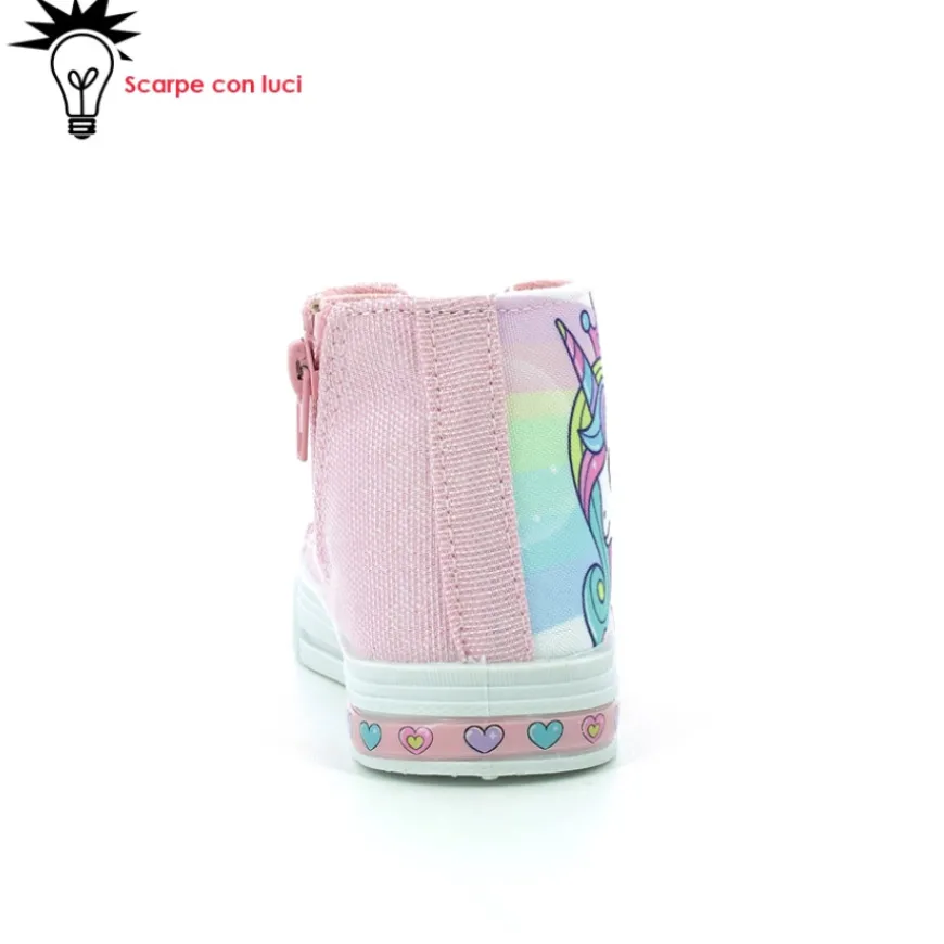 scarpa_tela_alta_con_luci_3.webp Scarpa Tela Alta Con Luci Unicorno Bimba 25-33