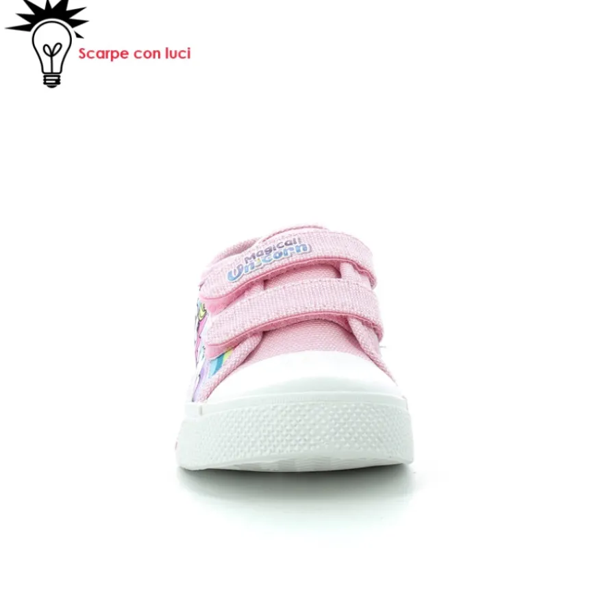 scarpa_tela_bassa_con_luc_1.webp Scarpa Tela Bassa Con Luci Unicorno Bimba 25-33