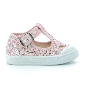 Sneakers Due Occhi Fibbia Glitter 19-23