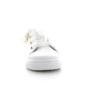 Sneakers Tela Alta Con Fiore 24-37