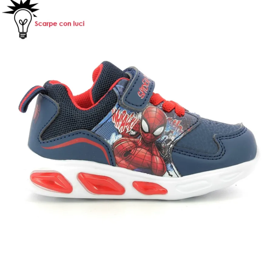sneakers_velcro_con_luci__0-13.webp Sneakers Velcro Con Luci Spiderman Bambino 21-25