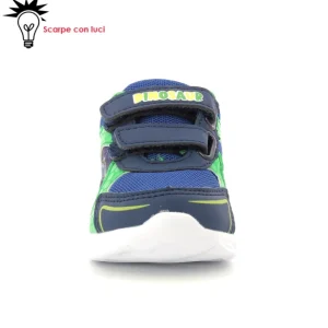 Sneakers Velcro Con Luci Dinosauro Bimbo 20-25