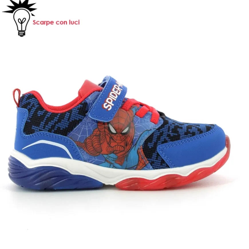 sneakers_velcro_con_luci__1-7.webp Sneakers Velcro Con Luci Spiderman Bambino 25-33