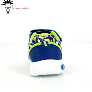 Sneakers Velcro Con Luci Dinosauro Bambino 21-25