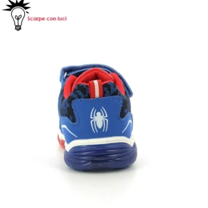 Sneakers Velcro Con Luci Spiderman Bambino 25-33